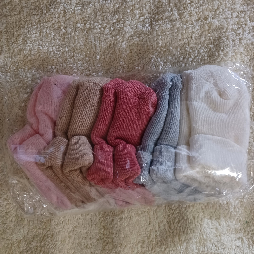 SHEIN Pink and Tan Socks & Tights Accessories